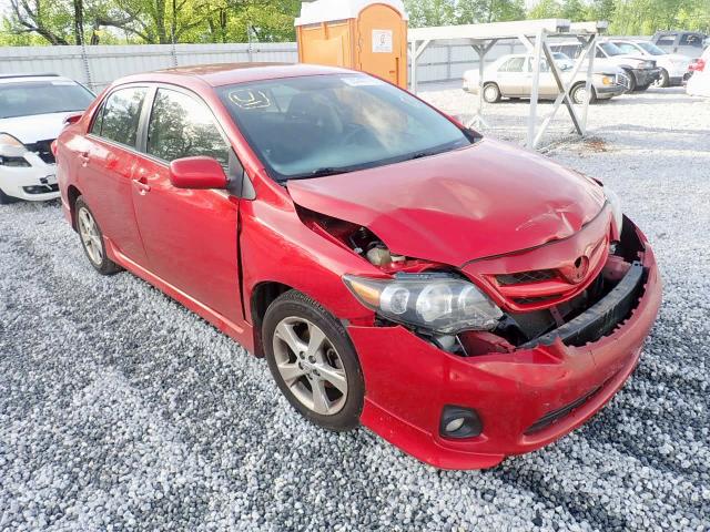 5YFBU4EE2DP140636 - 2013 TOYOTA COROLLA BA RED photo 1