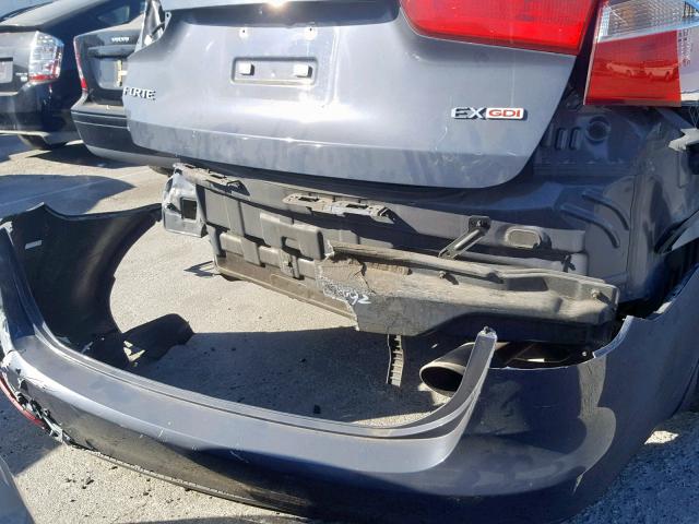 KNAFX4A88E5127958 - 2014 KIA FORTE EX BLUE photo 9