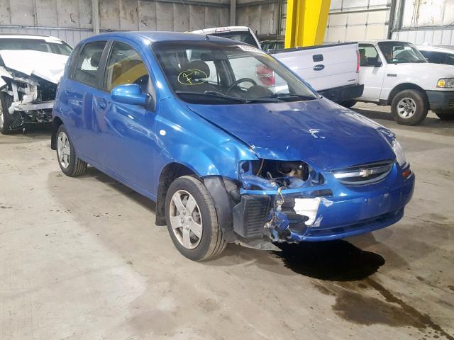 KL1TD66656B522854 - 2006 CHEVROLET AVEO BASE BLUE photo 1