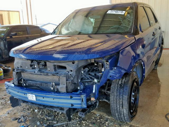 1FM5K8AR5JGA26917 - 2018 FORD EXPLORER P BLUE photo 2