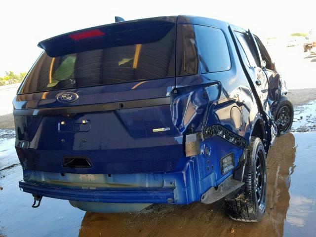 1FM5K8AR5JGA26917 - 2018 FORD EXPLORER P BLUE photo 4