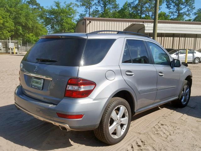 4JGBB5GB5AA566671 - 2010 MERCEDES-BENZ ML 350 SILVER photo 4