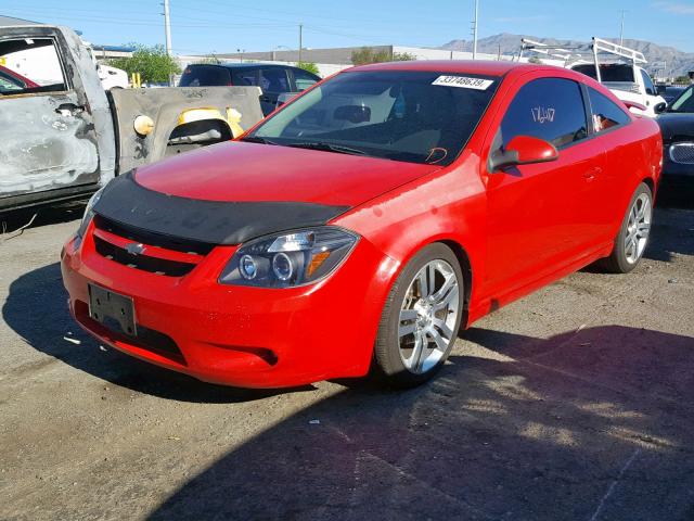 1G1AF1F55A7228055 - 2010 CHEVROLET COBALT 2LT RED photo 2