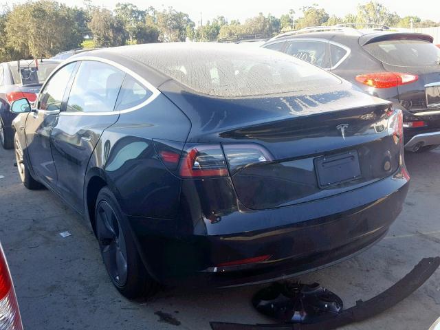 5YJ3E1EA3KF297503 - 2019 TESLA MODEL 3 BLACK photo 3