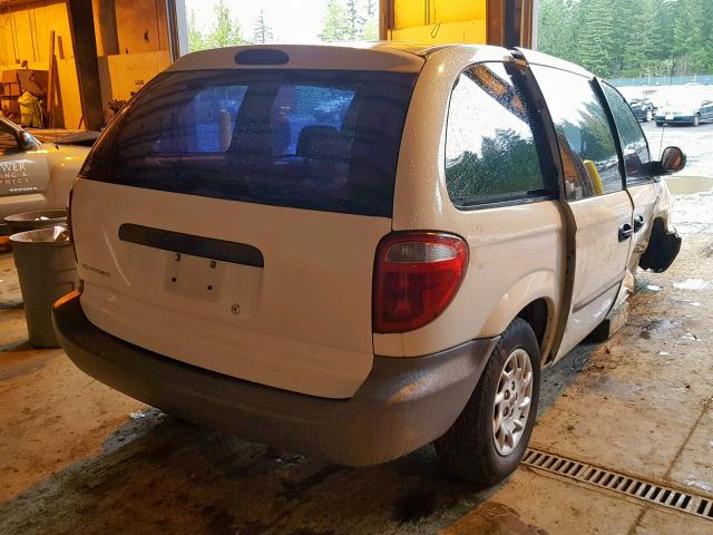 1C4GJ25G41B112335 - 2001 CHRYSLER VOYAGER WHITE photo 4