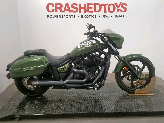 JYAVP33Y7FA001178 - 2015 YAMAHA XVS1300 CU GREEN photo 1