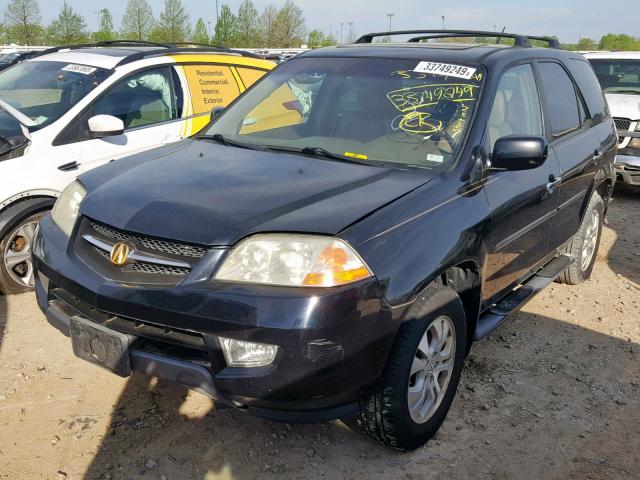 2HNYD18743H500574 - 2003 ACURA MDX TOURIN BLACK photo 2