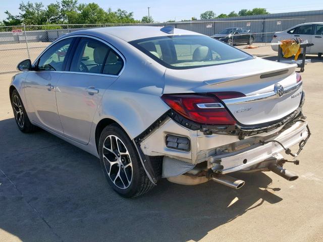 2G4GL5EX9H9105898 - 2017 BUICK REGAL SPOR SILVER photo 3