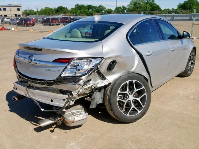 2G4GL5EX9H9105898 - 2017 BUICK REGAL SPOR SILVER photo 4