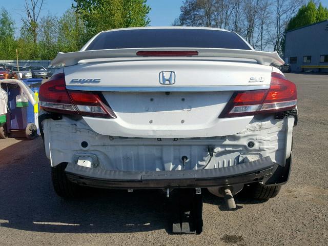 19XFB2F97EE205609 - 2014 HONDA CIVIC EXL WHITE photo 9