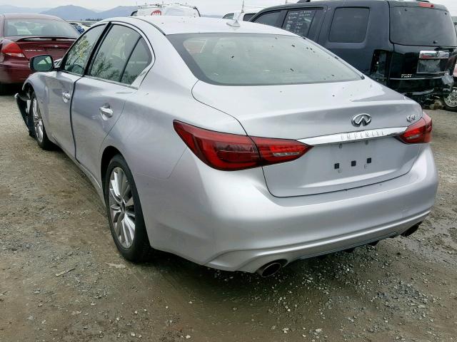 JN1EV7AP9JM591440 - 2018 INFINITI Q50 LUXE GRAY photo 3