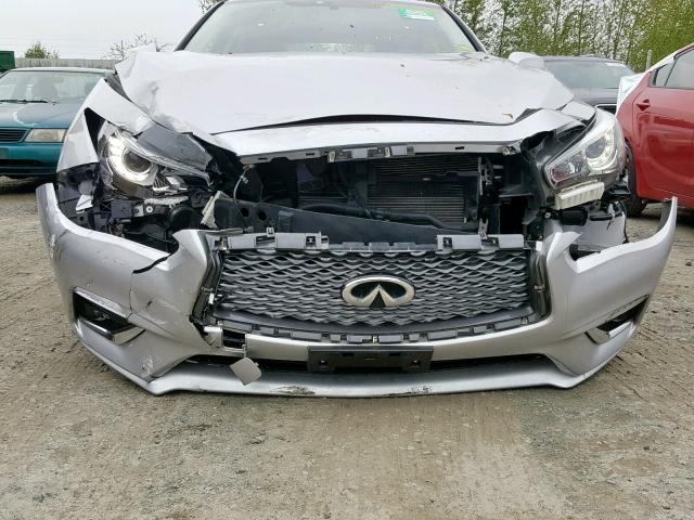 JN1EV7AP9JM591440 - 2018 INFINITI Q50 LUXE GRAY photo 7