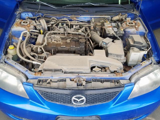 JM1BJ225630155182 - 2003 MAZDA PROTEGE DX BLUE photo 7