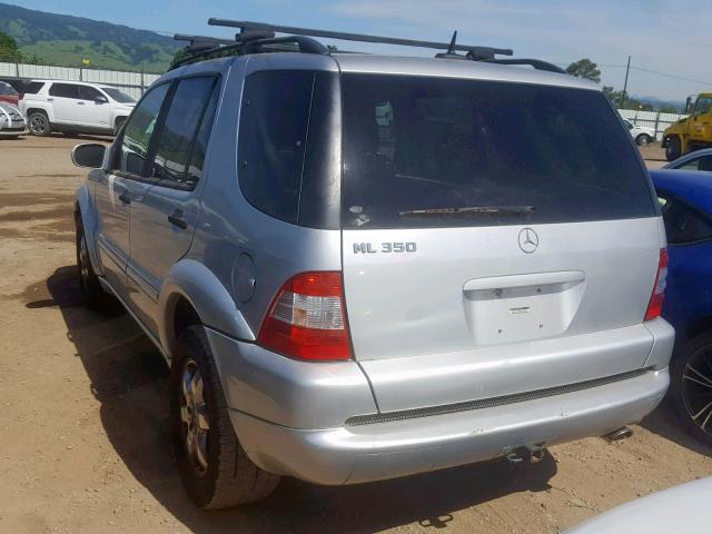 4JGAB57E63A417789 - 2003 MERCEDES-BENZ ML 350 SILVER photo 3