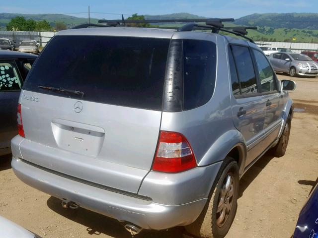 4JGAB57E63A417789 - 2003 MERCEDES-BENZ ML 350 SILVER photo 4