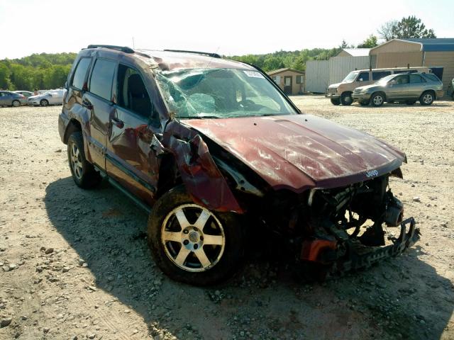 1J8HR48N68C169510 - 2008 JEEP GRAND CHER BURGUNDY photo 1