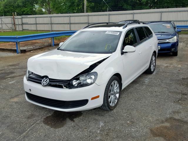 3VWPL7AJ2CM684344 - 2012 VOLKSWAGEN JETTA TDI WHITE photo 2