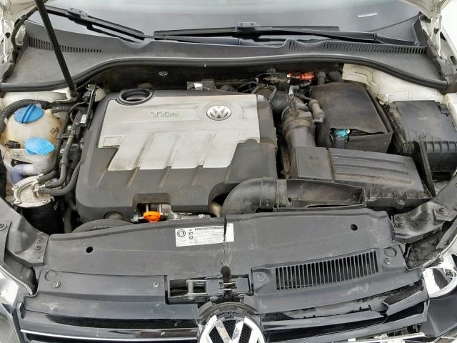 3VWPL7AJ2CM684344 - 2012 VOLKSWAGEN JETTA TDI WHITE photo 7