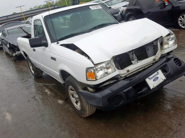 1FTKR1ADXAPA61922 - 2010 FORD RANGER WHITE photo 1