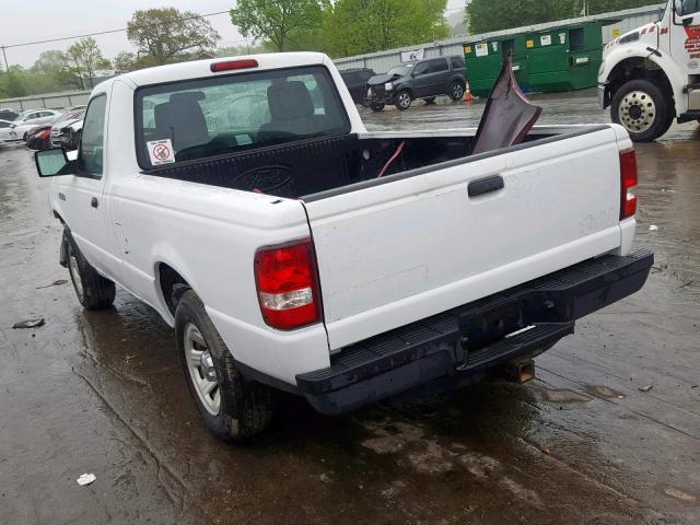 1FTKR1ADXAPA61922 - 2010 FORD RANGER WHITE photo 3