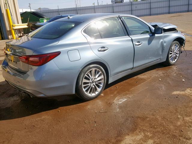 JN1EV7AP4JM590261 - 2018 INFINITI Q50 LUXE SILVER photo 4