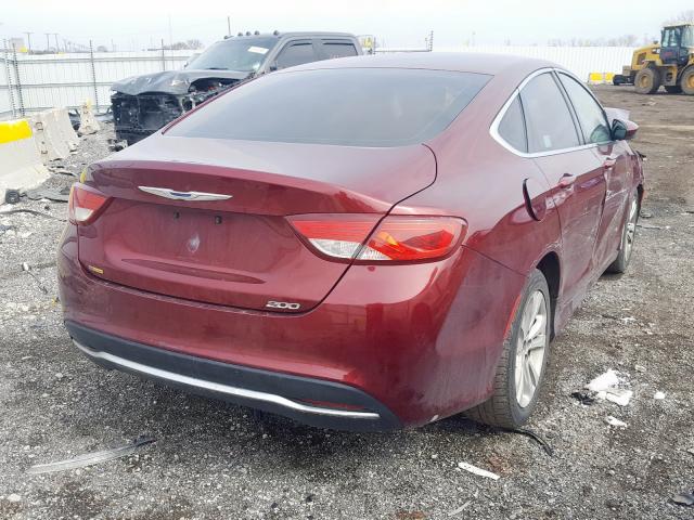 1C3CCCABXFN579407 - 2015 CHRYSLER chrysler 200  photo 4