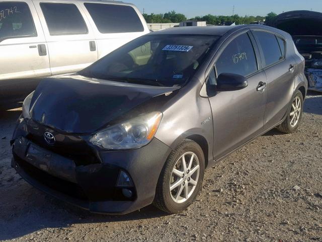 JTDKDTB31C1513388 - 2012 TOYOTA PRIUS C GRAY photo 2