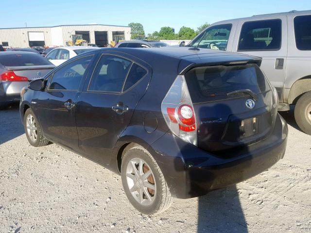 JTDKDTB31C1513388 - 2012 TOYOTA PRIUS C GRAY photo 3