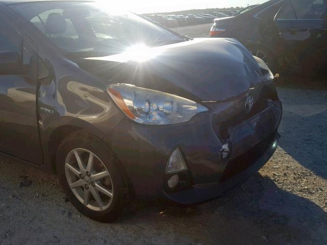 JTDKDTB31C1513388 - 2012 TOYOTA PRIUS C GRAY photo 9