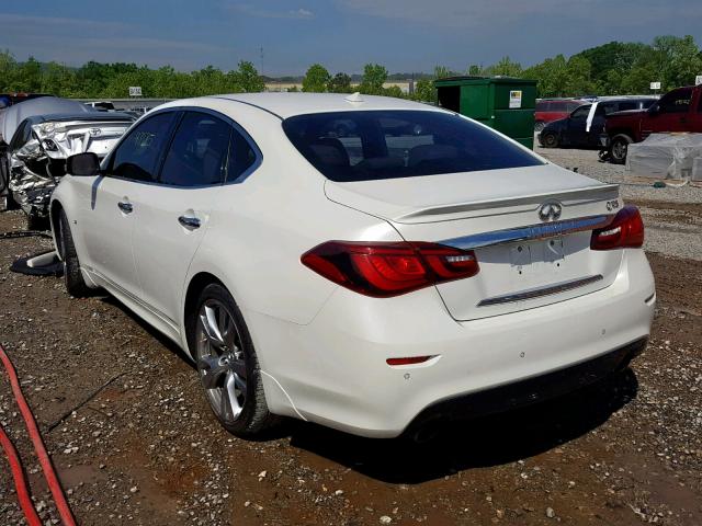 JN1BY1AP3GM220550 - 2016 INFINITI Q70 3.7 WHITE photo 3