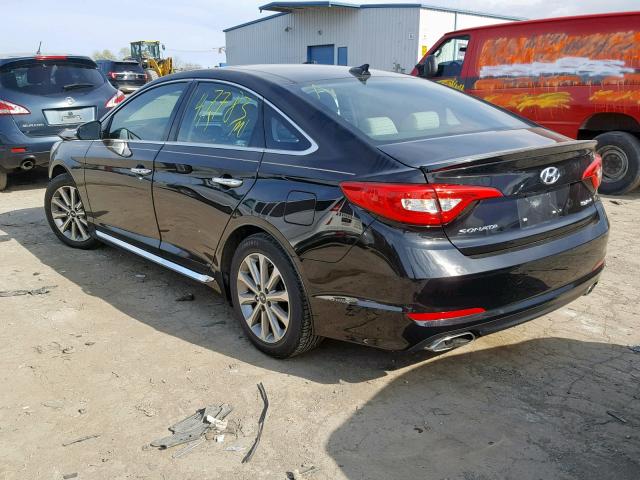 5NPE34AF7GH427261 - 2016 HYUNDAI SONATA SPO BLACK photo 3