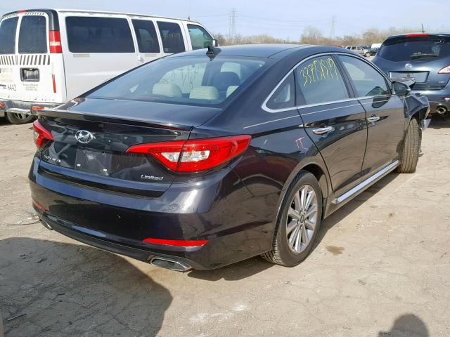 5NPE34AF7GH427261 - 2016 HYUNDAI SONATA SPO BLACK photo 4