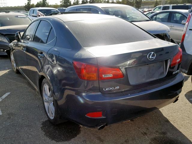 JTHBK262065016006 - 2006 LEXUS IS 250 CHARCOAL photo 3