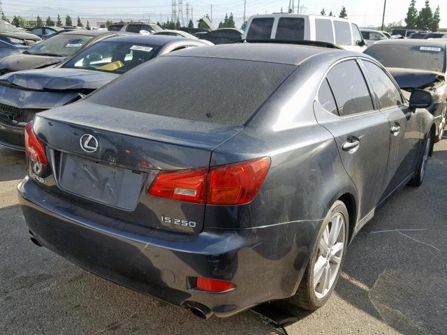 JTHBK262065016006 - 2006 LEXUS IS 250 CHARCOAL photo 4