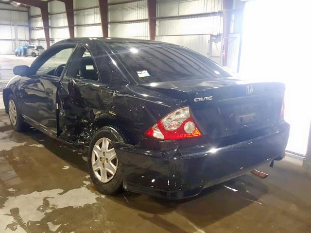 1HGEM22154L036395 - 2004 HONDA CIVIC DX V BLACK photo 3