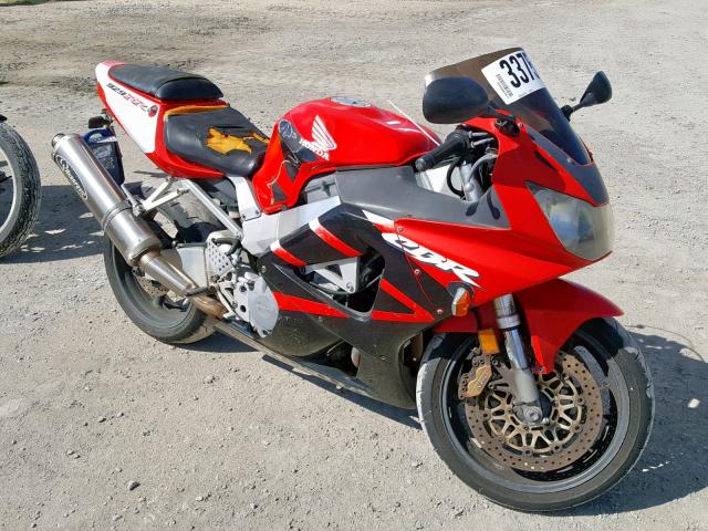 JH2SC44021M101303 - 2001 HONDA CBR900 RR RED photo 1