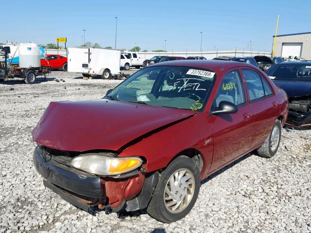 1FAFP13P8WW319257 - 1998 FORD ESCORT SE MAROON photo 2