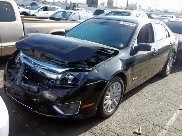 3FADP0L34BR310082 - 2011 FORD FUSION HYB BLACK photo 2