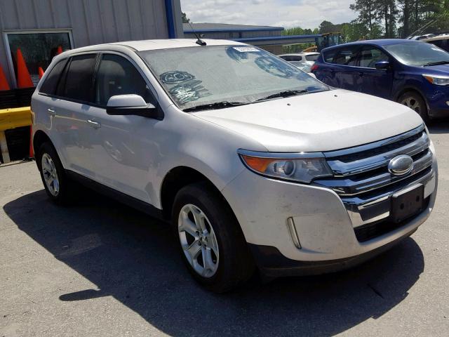 2FMDK3JC0DBB46176 - 2013 FORD EDGE SEL WHITE photo 1