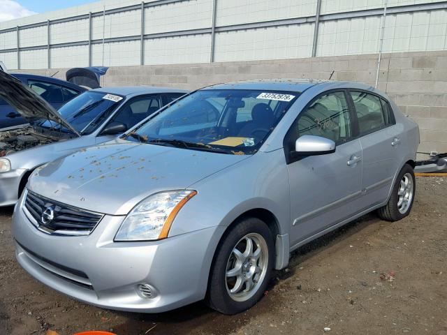 3N1AB6AP7BL725519 - 2011 NISSAN SENTRA 2.0 SILVER photo 2