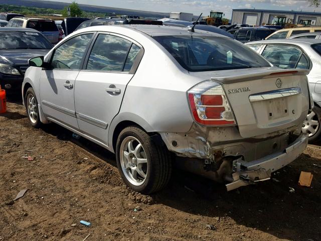 3N1AB6AP7BL725519 - 2011 NISSAN SENTRA 2.0 SILVER photo 3