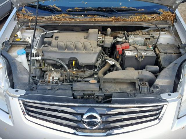 3N1AB6AP7BL725519 - 2011 NISSAN SENTRA 2.0 SILVER photo 7