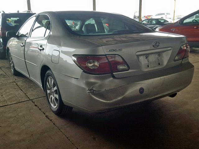 JTHBA30G845034683 - 2004 LEXUS ES 330 SILVER photo 3