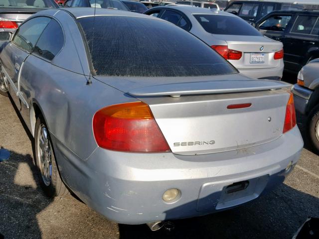 4C3AG52H11E071165 - 2001 CHRYSLER SEBRING LX GRAY photo 3