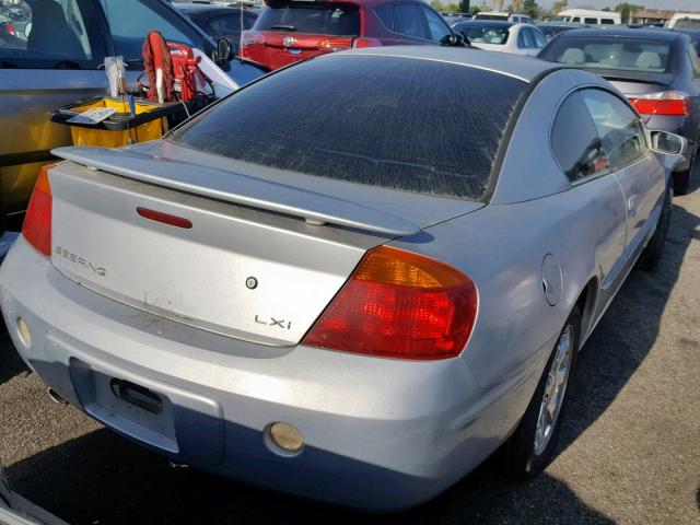 4C3AG52H11E071165 - 2001 CHRYSLER SEBRING LX GRAY photo 4