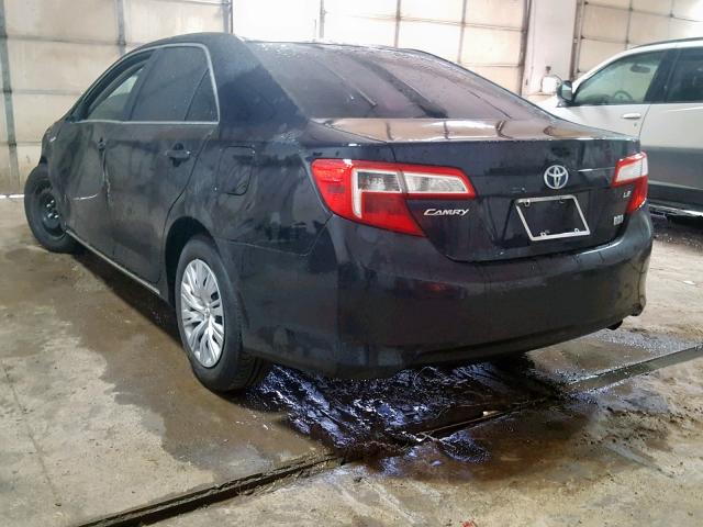 4T1BD1FK0DU084276 - 2013 TOYOTA CAMRY HYBR BLACK photo 3