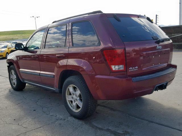 1J8HR48P87C502757 - 2007 JEEP GRAND CHER MAROON photo 3