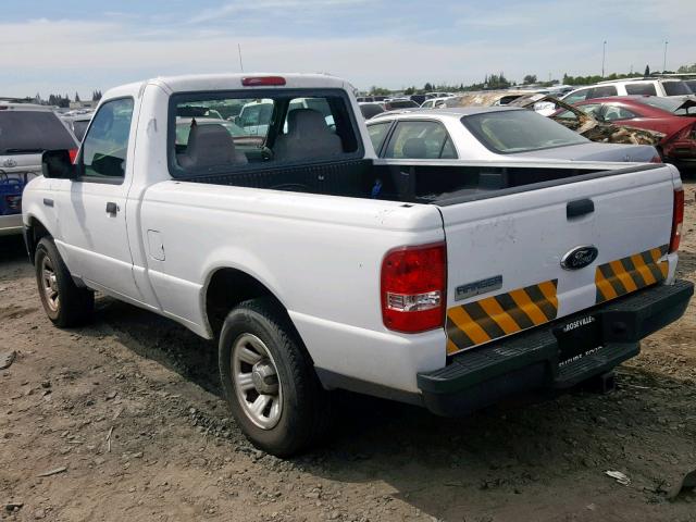 1FTYR10D79PA49248 - 2009 FORD RANGER WHITE photo 3