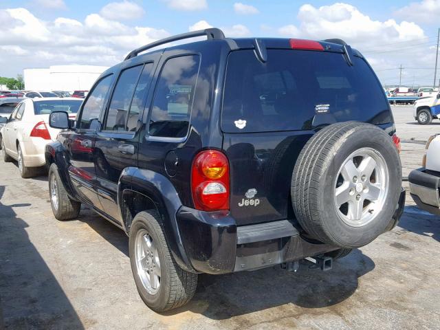 1J4GK58K94W324654 - 2004 JEEP LIBERTY LI BLACK photo 3