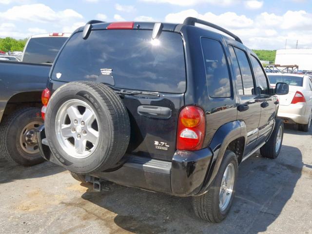 1J4GK58K94W324654 - 2004 JEEP LIBERTY LI BLACK photo 4